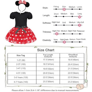 WonderBabe Girl Costume Polka Dots Tulle Tutu Dresses Princess Fancy Dress Up Halloween Birthday Party Dress with Ears Headband