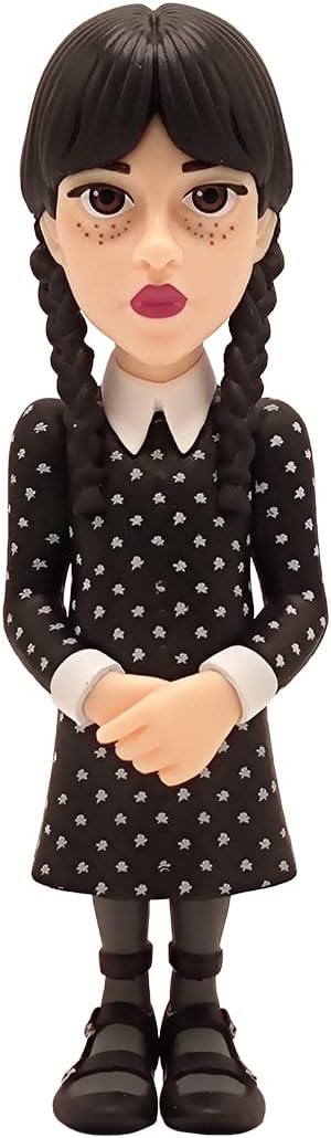 Minix Wednesday Addams With Thing Model | Collectable Wednesday And Thing Figure From The Wednesday TV Series | Bandai Minix Wednesday Toys Range | Collect Your Favourite Wednesday Figures