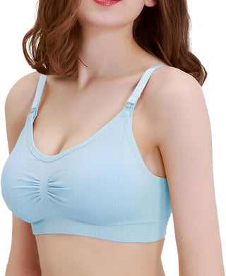 Dress Cici Nursing Bra, Full Coverage Maternity Bra, Comfortable Breastfeeding Sleep Bra 5-Pack (5 Pieces)