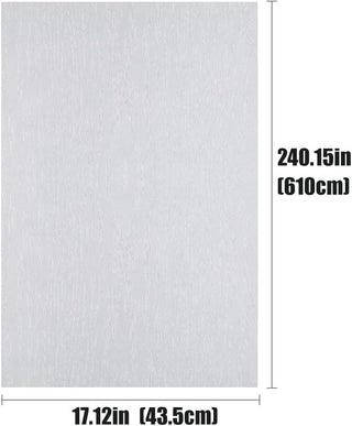 Arthome White Wood Paper,43.5x305cm Self Adhesive Wallpaper Waterproof Gloss PVC Vinyl, Oil Proof Paper for Furniture Cover Surface,Countertop,Kitchen