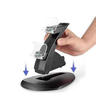 eWINNER Controller Charger Dock LED Dual USB PS4 Charging Stand Station Cradle for Sony Playstation 4 PS4 / PS4 Pro /PS4 Slim Controller