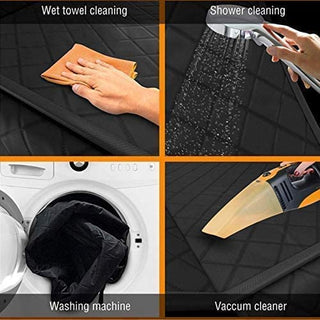 LIMOS Car Back-Seat Protector Cover for Dog Cat Pets Waterproof Scratchproof Nonslip Hammock, Against Dirt and Pet Fur Durable Pets Seat Covers for All Cars
