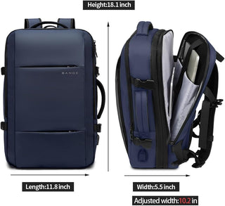 BANGE Travel Backpack,Flight Approved Carry On Backpack for International Travel Bag, Water Resistant Durable 17-inch Laptop Backpacks,Large Daypack Business Weekender Luggage Backpack for Men Women…