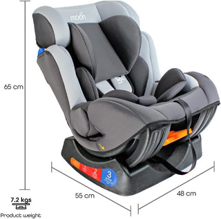 Moon Sumo Baby/Infant/Kids Travel Car Seat |Group 0-1-2| Rearward/Forward Facing| Reclining| Padded Seat| Suitable From Birth To 6 Years(Upto 25 Kg)- Violet Black