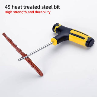 Universal Tire Repair Kit | 15 Piece Value Pack | Fix Punctures and Plug Flats | Ideal for Cars, Trucks, Motorcycle, ATV, Jeeps, Off Road Vehicles, RV, Tractors