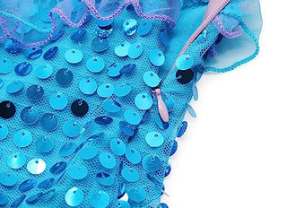 WonderBabe Little Girl Mermaid Princess Dresses Ariel Costume for Grils Birthday Party Halloween Cosplay Outfit with Accessories