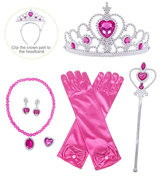 WonderBabe Little Girl Mermaid Princess Dresses Ariel Costume for Grils Birthday Party Halloween Cosplay Outfit with Accessories