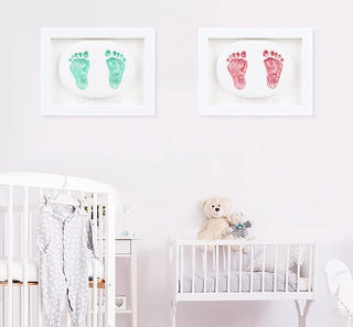 Ywhalep Baby Handprint and Footprint Makers Kit Keepsake for Newborn Boys & Girls, Personalized Baby Frame Ornament, Memory Art Baby Gifts for Baby Registry Nursery Décor