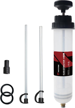 Thorstone Automotive Fluid Extractor Pump, Oil Change Syringe with Hose, Manual Fuel Suction & Filler, Fluid Oil Change Evacuator (7 Oz./0.21 Qt./200 CC)