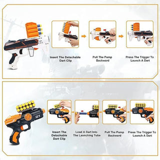 UKR Electronic Shooting Target Toys for 5 6 7 8 9 10+ Years Old Boys, Round Digital Scoring Game with 2 Foam Dart Blaster