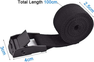 Wougzan Tie Down Straps 4PCS, Heavy Duty Lashing Straps Adjustable Cam Buckle Tie-Down Straps for Motorcycle, Cargo, Trucks, Trailer, Luggage