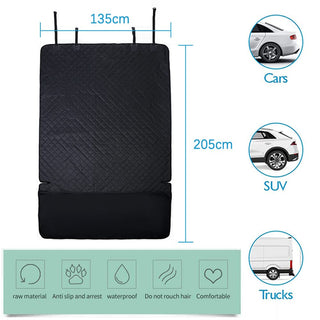 NeoStyle Cargo Liner for Dogs,135 * 200cm Waterproof Non-Slip Pet Cargo Cover Dog Cushion,Car Trunk Cover,Anti-Dirty Quilted Oxford Fabric Trunk Protection Seat Cover for SUV, Car(black(135 * 200cm))