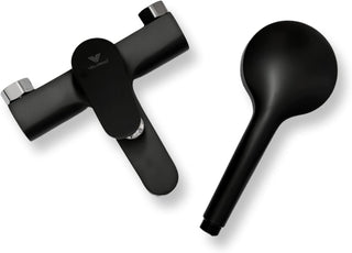 VALDENO™ Shower Mixer Serena, Single Lever, Bathtub Faucet, Shower Tap, Heavy Metal Body, Superior Finish, High and Soft Flow, Water Saving, with Handheld Shower Head Set (Chrome)
