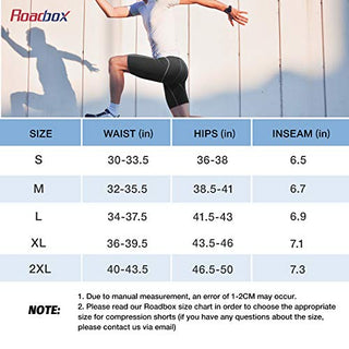Roadbox Compression Shorts for Men 3 Pack Cool Dry Athletic Workout Underwear Running Gym Spandex Baselayer Boxer Briefs