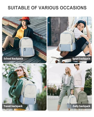 VECAVE Lightweight Casual Laptop Backpack Purse for Women,Travel Backpack with laptop compartment