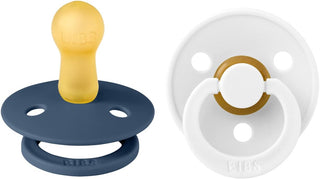 Bibs Pacifier Size 1 - Baby 0-6M (2pcs) - Ivory/Blush