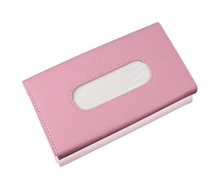 Carstuus Fredysu Leather Premium Napkin & Tissue Holder, For Backseat And Car Visor, Cartbox02B, Black