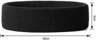 Proxima Direct Sweatbands, 3 Pack Ports Headband for Women Men Girls Boys, Super Comfy Sports Sweatband for Gym Workout Yoga Soccer Boxing Tennis