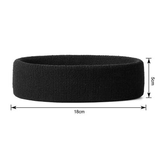 Proxima Direct Sweatbands, 3 Pack Ports Headband for Women Men Girls Boys, Super Comfy Sports Sweatband for Gym Workout Yoga Soccer Boxing Tennis