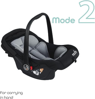 MOON Bibo Infant/Baby/Kids Travel Car Seat With Full Body Support CUShion Rear Facing_Seat Carry Cot AdjUStable Canopy Suitable For 0 Months+0 13 Kg Brown