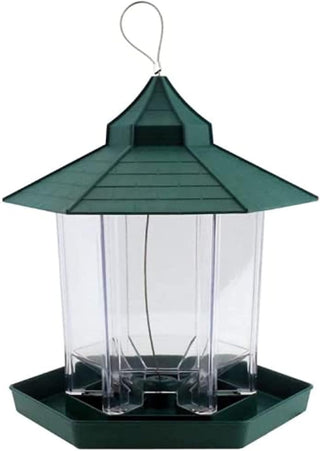 Nothers Kid's Hanging Gazebo Wild Bird Feeder Perfect for Garden Decoration (Green)