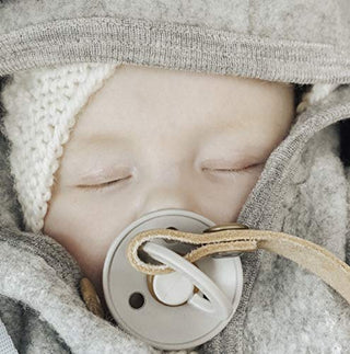 Bibs Pacifier Size 1 - Baby 0-6M (2pcs) - Ivory/Blush