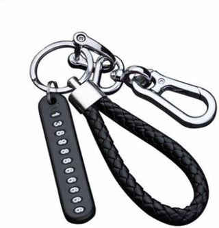 YIGNI Car Keychain Accessories with Key Ring & Anti-Lost D-Ring Key Chain Holder Clip for Men and Women, â€‹Metal Keychain Car Fob, Black