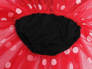 WonderBabe Girl Costume Polka Dots Tulle Tutu Dresses Princess Fancy Dress Up Halloween Birthday Party Dress with Ears Headband
