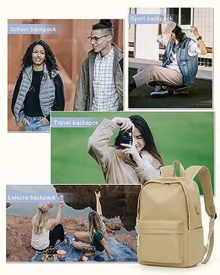 VECAVE Lightweight Casual Laptop Backpack Purse for Women,Travel Backpack with laptop compartment