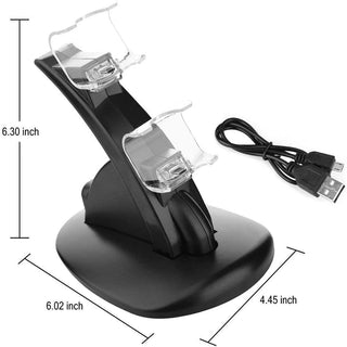 eWINNER Controller Charger Dock LED Dual USB PS4 Charging Stand Station Cradle for Sony Playstation 4 PS4 / PS4 Pro /PS4 Slim Controller