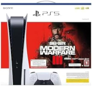 PlayStation 5 Standard Edition Disc Console with COD:MW III Voucher - UAE Version, 1 Year Manufacturer Warranty