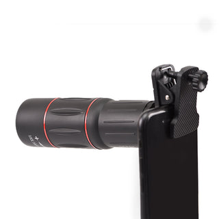 Compatible with Apple, 18X Telescope Zoom Mobile Phone Lens for iPhone Samsung Smartphones universal clip Telefon Camera Lens with tripod