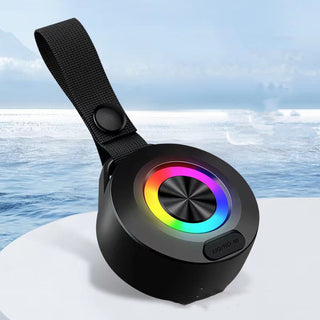 Outdoor Portable Wireless Bluetooth Speaker With Colored Light Bluetooth 5.0 Waterproof Riding Small Sound