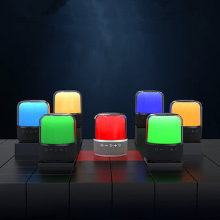 New Color Glass Bluetooth Speaker Sound Led Colorful Light Subwoofer Super Mini Bluetooth Speaker