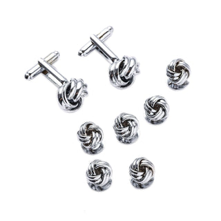 Men's Cufflinks French Shirt Round Drip Shell Cufflinks Cufflink Combo 8 Piece Set