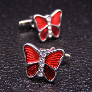 Men's Shirt French Cufflinks High Quality Enamel Vintage Pattern Laser Metal Cube Cufflinks