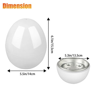 Microwave Egg Steamer Boiler Cooker Easy Quick 5 Minutes Hard Or Soft Boiled Kitchen Cooking Tools