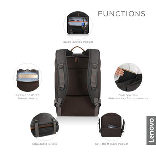Lenovo B210 15.6 inch Casual Laptop Backpack, Black (Upgraded)