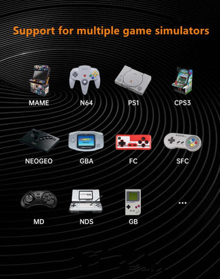 QuantumG - R35S Retro Handheld Game Console with 3.5 Inch IPS HD Display, Linux System, 64GB Inbuilt Games – Compact Pocket Video Game (Black)