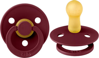 Bibs Pacifier Size 1 - Baby 0-6M (2pcs) - Ivory/Blush