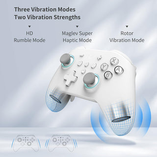 GuliKit KK3 Max Game Controller Hall Effect Joysticks Analog & Digital Triggers Wireless Pro 1000HZ Polling Rate Maglev/HD/Rotory Vibration Compatible with Switch/PC/Android/iOS/Steam Deck (Black)