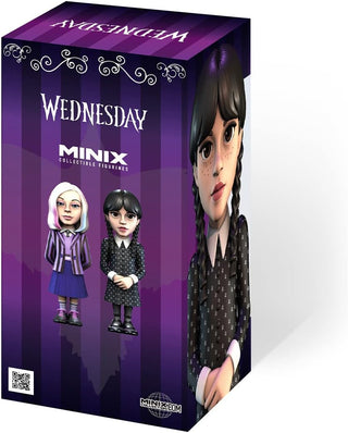 Minix Wednesday Addams With Thing Model | Collectable Wednesday And Thing Figure From The Wednesday TV Series | Bandai Minix Wednesday Toys Range | Collect Your Favourite Wednesday Figures