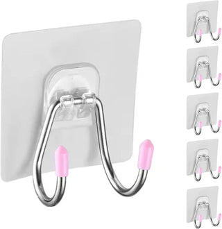 ZALCOON 6 PCS Mop Broom Holder Wall Mount - Mop Holder Self Adhesive Broom Hanger for Home Garage Garden Laundry Room Storage, Kitchen Tools Organizer