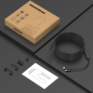 BOGYKIK Endoscope,Inspection Camera with 16.4FT, Endoscope Camera with Light,1920P HD Borescope with 9 LED Lights, inspection camera,Endoscope Semi-Rigid Snake Camera, endoscope 7.9mm IP67 Waterproof