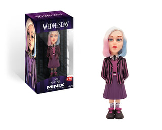 Minix Wednesday Addams With Thing Model | Collectable Wednesday And Thing Figure From The Wednesday TV Series | Bandai Minix Wednesday Toys Range | Collect Your Favourite Wednesday Figures