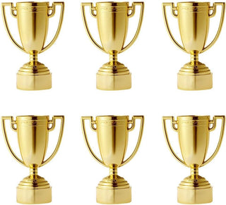 KASTWAVE Plastic Gold Star Award Trophies for Party Decorations, Party Favors, School Award, Game Prize, Party Prize and Appreciation Gifts (13 Pack 4.7'')