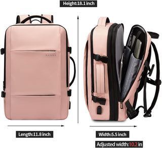 BANGE Travel Backpack,Flight Approved Carry On Backpack for International Travel Bag, Water Resistant Durable 17-inch Laptop Backpacks,Large Daypack Business Weekender Luggage Backpack for Men Women…