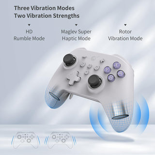 GuliKit KK3 Max Game Controller Hall Effect Joysticks Analog & Digital Triggers Wireless Pro 1000HZ Polling Rate Maglev/HD/Rotory Vibration Compatible with Switch/PC/Android/iOS/Steam Deck (Black)