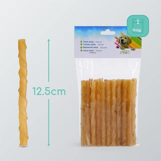 Mumoo Bear - 400 g dog snack chew roll with chicken, 100% natural chews chew roll for dogs with high protein content and low fat