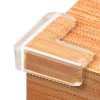 Gudui ‎SHOWAY Corner Guards (12 Pack) Clear Protectors | High Resistant Adhesive Gel Best Baby Proof Stop Child Head Injuries Tables, Furniture & Sharp Corners Proofing (L-Shaped).